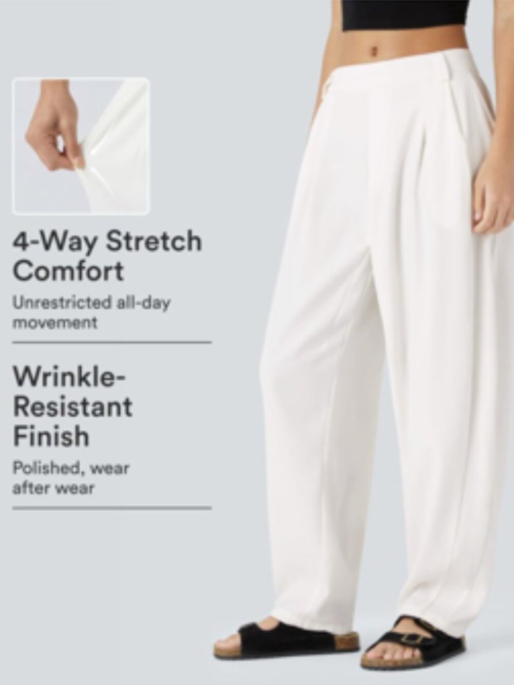 Halara Flex™ Mid-Rise Pocket Barrel Leg Baggy Work Pants XLP